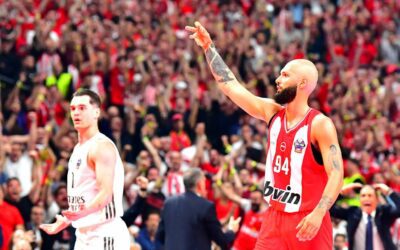 « Ça parait être le destin » : MVP, Evan Fournier ramène l&rsquo;Olympiakos sur le toit de l&rsquo;Europe et brise la malédiction